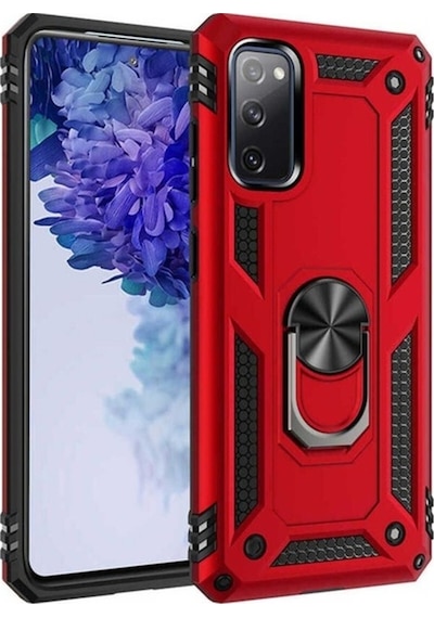 Galaxy S20 Fe Kılıf Zore Vega Kapak Kırmızı