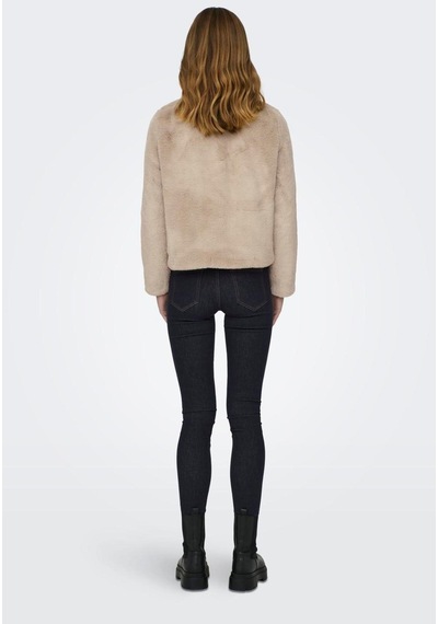 Only 15295423-fw Onlnewvıda Faux Fur Jacket Cc Otw Kadın Kürk Mont 15295423-R10293 Bej