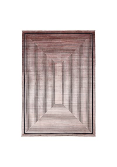Dolce Vita Halı Donna 8255 Antique Copper Modern Salon Halısı Kırmızı