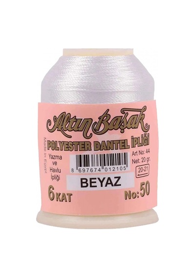 Oya Ve Dantel İpi 20 Gr - No: Beyaz