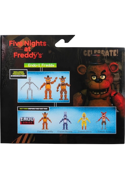 Five Nights At Freddy S Endo-1 Classic Freddy Withered Freddy Jazwares Koleksiyon Figür Seti Oyuncak Funko Pop