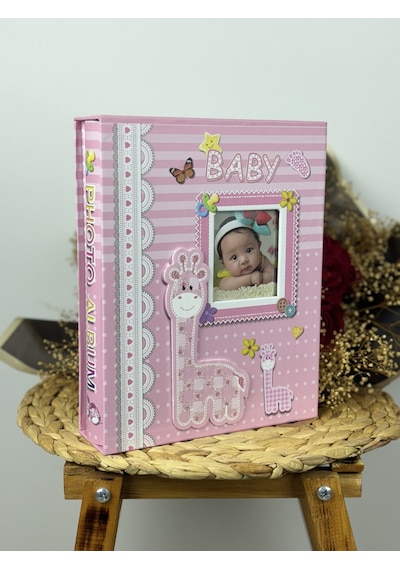 Rabsev Rs031 Bebek Fotoğraf Albümü 10x15 CM 200 Fotoğraf Kapasiteli Kutulu Lüx Bebek Albüm