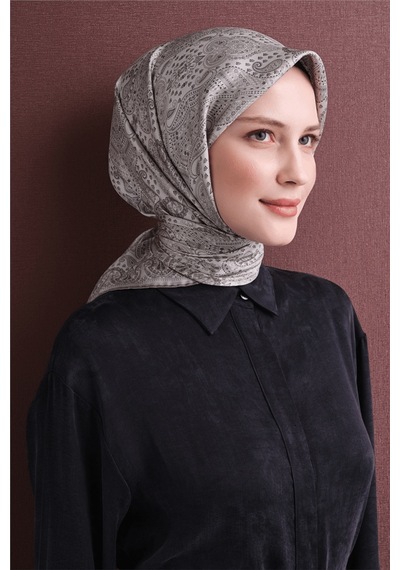 Armine İpek Eşarp 2027 Kış - 9631-85 Krem Sura