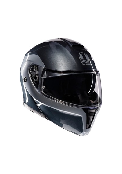Agv Kask Streetmodular Levıco Grey Sılver Gri