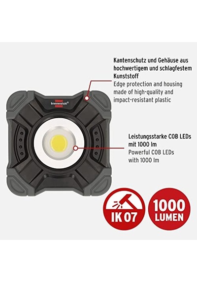 Şarj Edilebilir Led Çalışma Lambası Sh 1000 Ma 1000lm, Ip54, Mıknatıslı Ve Çıtçıtlı Şarj Edilebilir Led Genel