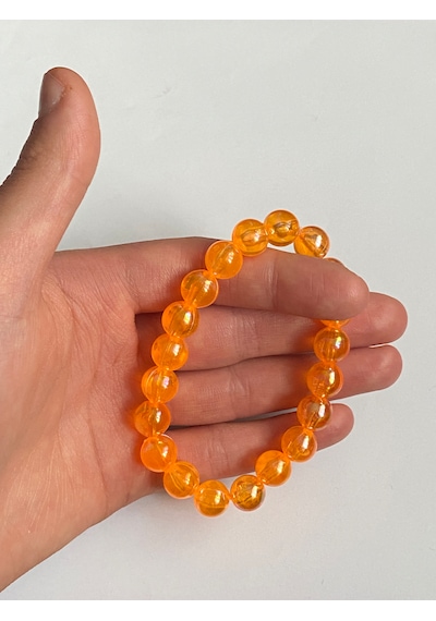 Cam Gibi Parlak Bileklik Turuncu