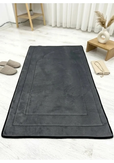 Lüks Tay Tüyü Seccade - 8 Mm Kalın Süngerli Ortopedik 70x120 Cm Taşıma Çantalı Çok Renkli