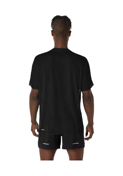 Asics Metarun Ss Top Erkek Siyah Beyaz Tshirt 2011d286-001 Siyah - Beyaz