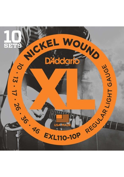 D´Addario Exl110-10P Elektro Gitar Tel Seti 10´Lu Paket 010-46