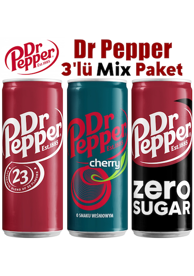 Dr Pepper 3'lü Mix Paket
