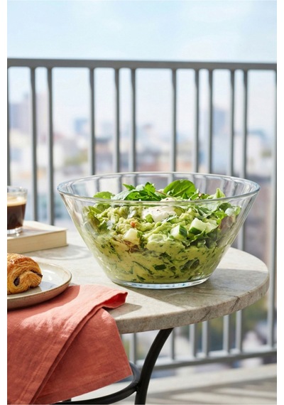 Lav Vega Cam Salata Kasesi Tekli Ekstra Büyük 2165 ml (Sunum Kasesi , Hazırlık Kasesi)