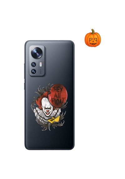 Dali Design Xiaomi Mi 12 Lite Uyumlu Şeffaf Kılıf Horror 1 Tasarımlı