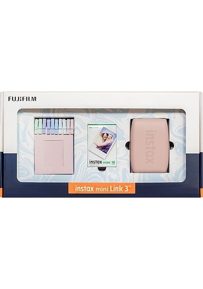 Instax Mini Link 3 R Bundle Box Anlık Fotoğraf Yazıcısı Pembe