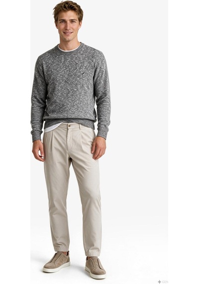Nautica Erkek Bej Tapered Pantolon-24209