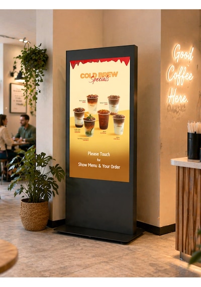 C01 43" Digital Signage Totem + Tcl Tm43n Signage Monitör