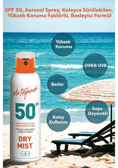 Eda Taşpınar Yüksek Korumalı Güneş Spreyi SPF50+ 200 ML