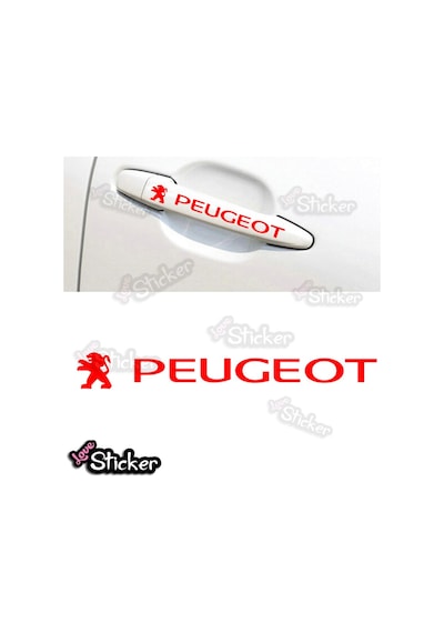Peugeot Kapı Kolu Ve Jant Oto Sticker, Araba Sticker