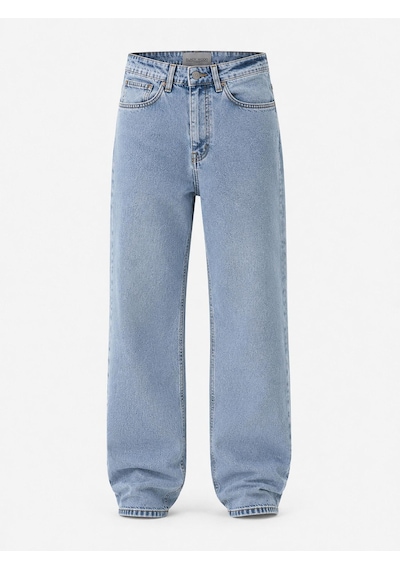 Classics Men Black Wood Denim Erkek Baggy Jean Pantolon 7748 Buz Mavi