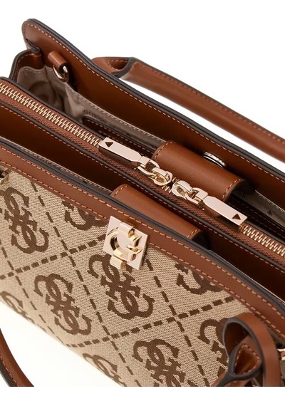 Guess Audrey Logo Kadın El Çantası Hwjg9755060 Kahverengi
