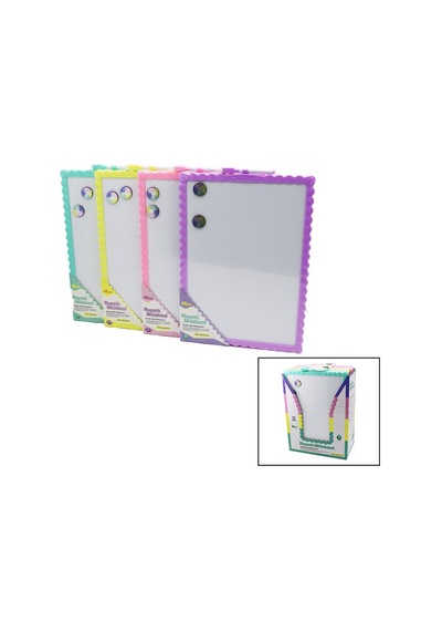 İbico İ14-010 Magnetic Whiteboard Manyetik Yazı Tahtası 28x39.5cm Büyük Çift Taraflı Renkli Çerçeve - 12'li Paket Diğer