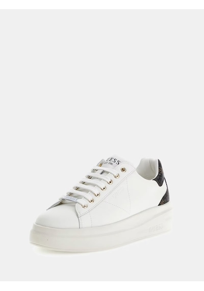 Guess Elbina Kadın Deri Sneaker Ayakkabı Fljelbfal12 Kahverengi
