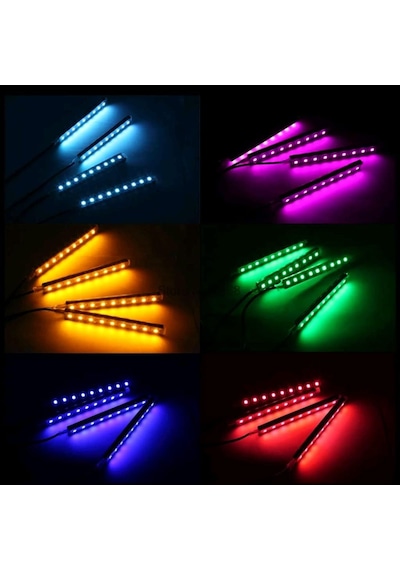 Kumandalı Ayakaltı Led Rgb Müziğe Duyarlı İç Aydinlatma