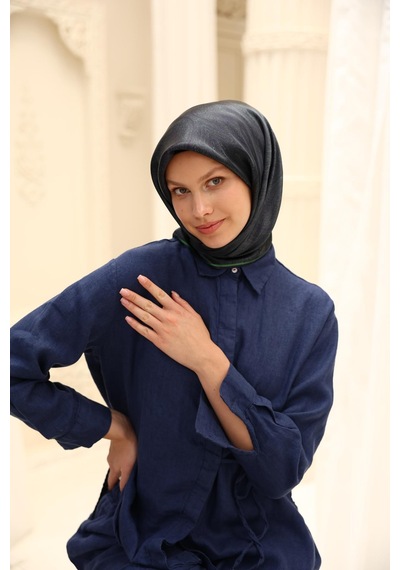 Silk Home Shiny Eşarp 75010-26 Lacivert, Benetton
