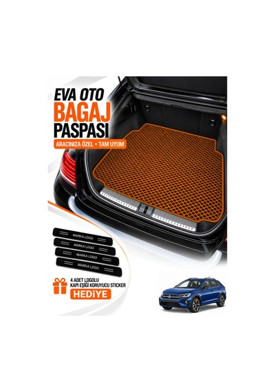Volkswagen Taigo 2021-2026 Uyumlu Eva Bagaj Paspası Araca Özel Taba