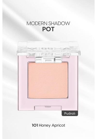 Mat Pudra Dokulu Tekli Göz Farı Modern Pot 101 Honey Apricot 101 Honey Apricot Diğer