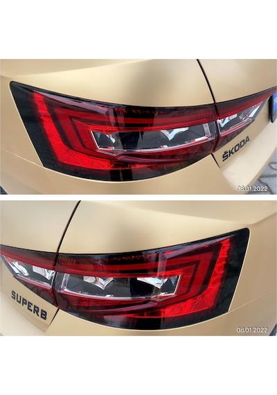 Skoda Superb Stop Çerçeve Sticker-Kolay Uygulama-Uzun Ömürlü