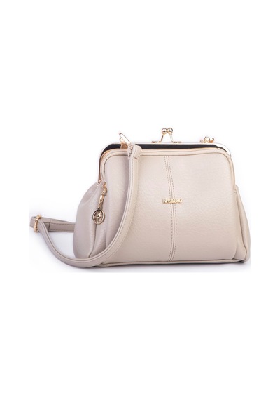 Nas Bag Burslu Klipsli Vintage Omuz Ve Çapraz Çanta 23x20 Cm Ebatlarındadır Kum Victoria Kum