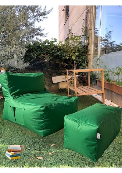 Xxl Sedir Armut Koltuk Ve Ayakucu Pufu Yeşil