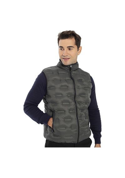 Crozwise Erkek Dolumlu Spor Outdoor Yelek Haki