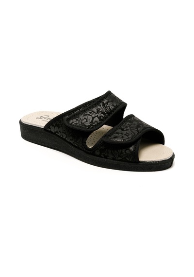 Sandalet Kadın 5688 Green Life Stretch Women's Footwear Black Siyah