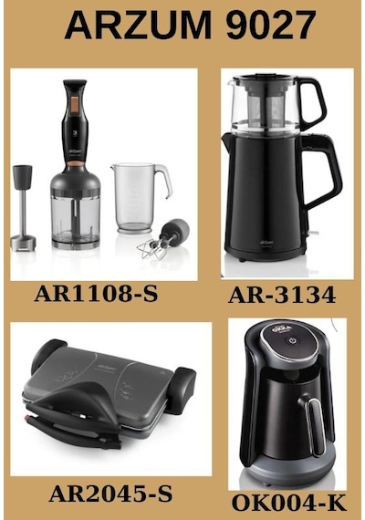 Arzum AR9027 Pro Blacklıne Eco Set