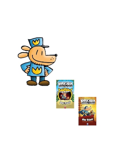 Köpek Adam 5-6 Set Pirelerin Tanrısı Patilerin Çağrısı Dav Pilkey