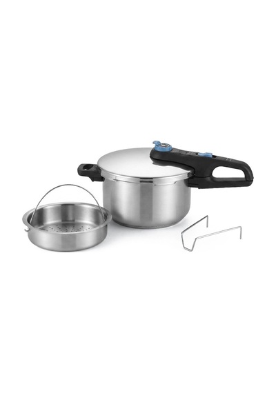 Tefal Secure Trendy Buhar Apartlı Düdüklü Tencere 4l P2580402 Çok Renkli