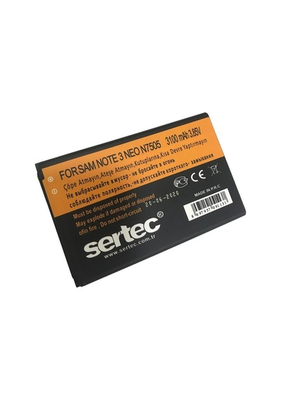 Sertec - Samsung Galaxy Note 3 Neo / N7505 Uyumlu Batarya