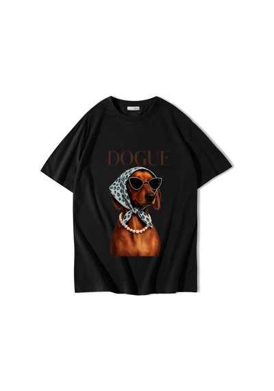Brz Collectıon Brz Collection Unisex Oversize Dogue T-shirt Siyah