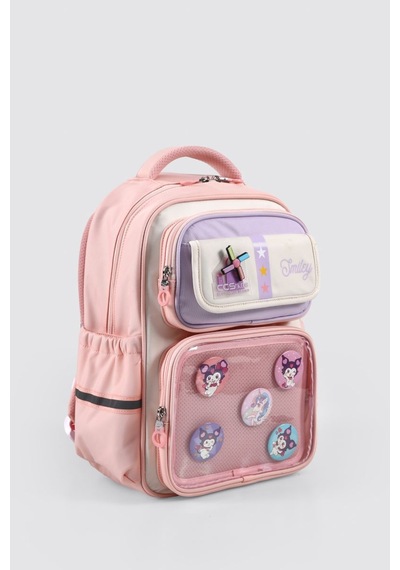 Ççs Kids Premium Okul Çanta Seti 3'lü İlkokul Ortaokul Sırt Çantası Termal Beslenme Çantası Kalemlik 51974 Pembe