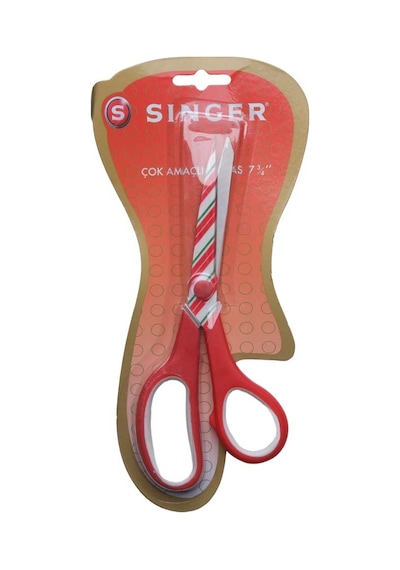 Singer Çok Amaçlı Renkli Saplı Makas Kırmızı C2008P28 Singer Çok Amaçlı Renkli Saplı Makas Kırmızı C2008P28