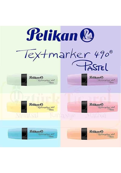 Pelikan Fosforlu Kalem 490 Pastel Mavi