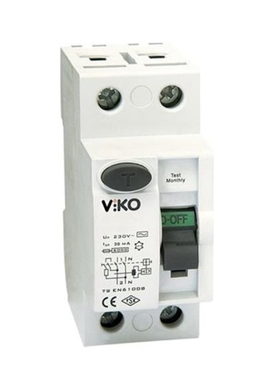 Viko Monofaze 25A 30Ma Kaçak Akım Rölesi