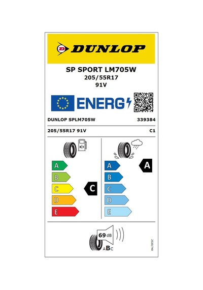 Dunlop 205/55R17 91V Sp Sport LM705 Binek Yaz Lastiği 2025