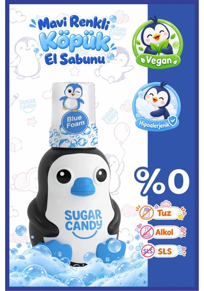 Sugar Candy Yaban Mersini Kokulu Doğal Vegan Çocuk Köpük El Sabunu Nero 350 Ml Paraben İçermeyen Mav