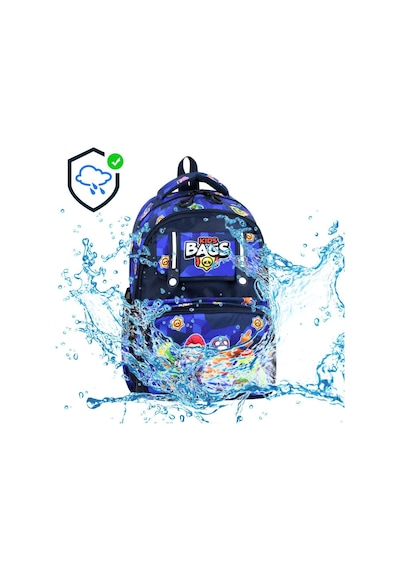 İlkokul Çantası Kids Bag 3'lü Set 42 30 Cm Beslenme Çantası Kalem Kutusu Ortopedik Erkek Çocuk Lacivert