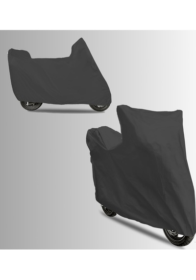Siyah Arka Çanta Uyumlu Kral Motor Kr-41 Epico Uyumlu Motosiklet Brandası Motor Örtüsü