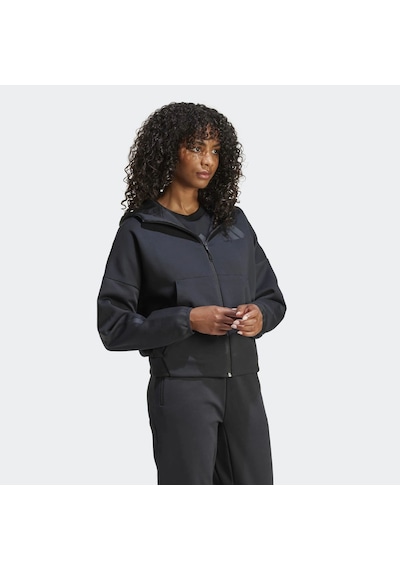 Black Adidas Kadın Kapşonlu Eşofman Üstü W Z.n.e. Fz Je7848 001