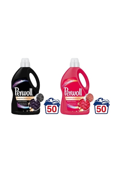 Perwoll Siyahlar İçin + Renkliler İçin Sıvı Çamaşır Deterjanı 2 x 3 L
