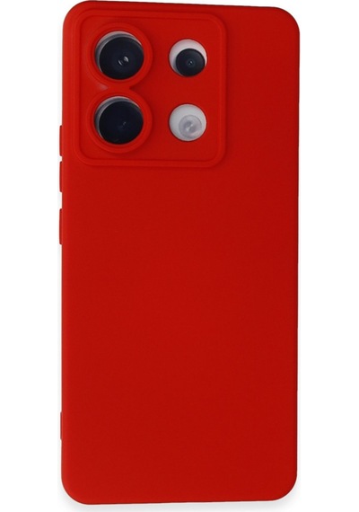 Xiaomi Redmi Note 13 Pro 5g Uyumlu Kılıf Nano İçi Kadife Silikon - Kırmızı